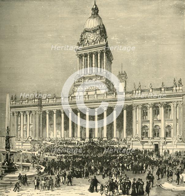 'The Town Hall: An Open-Air Band Performance', 1898. Creator: Unknown.
