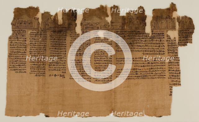 The Book of the Dead of Nes-Min, Section 1, c200-30 BC. Creator: Unknown.