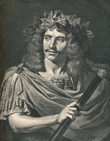 'Molière as Julius Caesar in the Tragedy of Pompée,' (1886). Artist: Henri Thiriat.