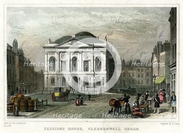 Sessions House, Clerkenwell Green, Islington, London, 1831.Artist: S Lacey