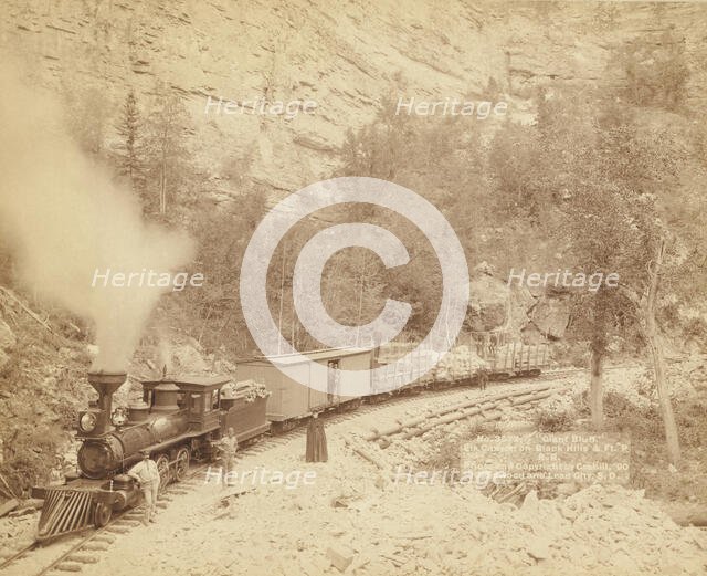 Giant Bluff Elk Canyon on Black Hills and Ft P RR, 1890. Creator: John C. H. Grabill.