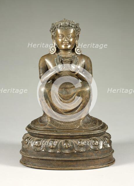 The Mahasiddha (Great Adept) Dampa Sangye (Nagpopa) (d. 1117), c.mid-14th century. Creator: Unknown.