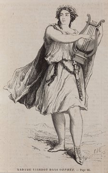 Pauline Viardot as Orfeo in the opera Orpheo ed Euridice by Ch, Gluck, 1890.