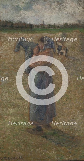 Femme aux champs , 1882. Creator: Pissarro, Camille (1830-1903).