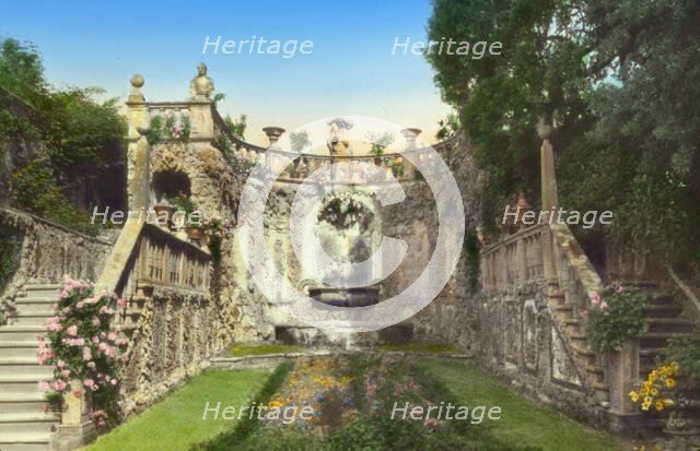 Villa Gamberaia, Bagnaia, Lazio, Italy, 1925. Creator: Frances Benjamin Johnston.