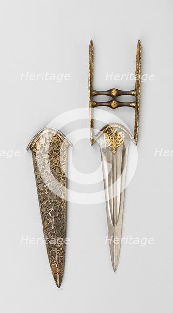 Katar with Scabbard, Turkey, 17th-18th century. Creator: Unknown.