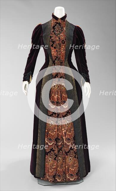 Dress, American, 1888. Creator: Mme. Uoll Gross.
