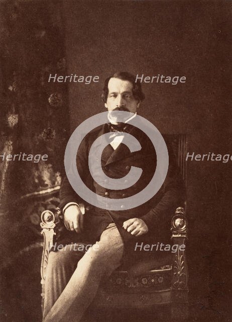 Portrait de Louis-Napoléon Bonaparte en Prince-Président, 1852. Creator: Gustave Le Gray.