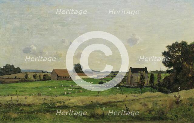 The Saulce Estate (Dept. Gonne), 1869. Creator: Henri-Joseph Harpignies.