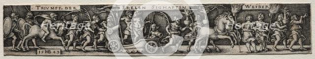 The Triumph of Women, 1549. Creator: Hans Sebald Beham (German, 1500-1550).