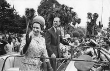 The Queen and Prince Philip visit the Liberation Monument in Addis Ababa, Ethiopia, 1965. Artist: Unknown