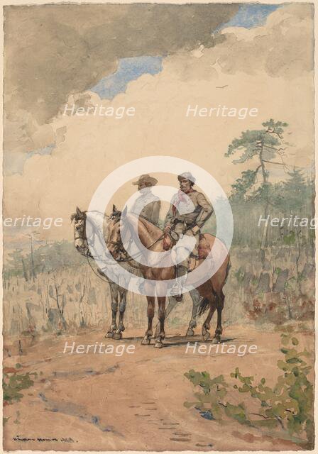 Two Scouts, 1887. Creator: Winslow Homer.
