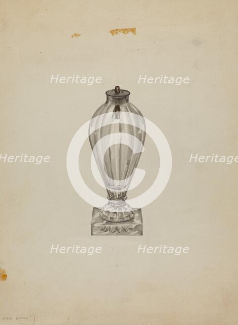 Lamp, c. 1940. Creator: John Dana.