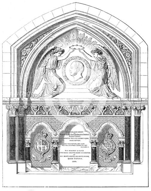 Monument to the late Prince Consort In Whippingham Church, Isle of Wight, by W. Theed, 1864. Creator: Unknown.
