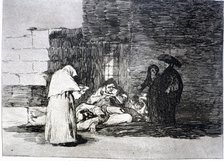 The Disasters of War, a series of etchings by Francisco de Goya (1746-1828), plate 49 'Caridad de…