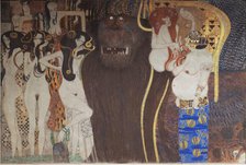 The Beethoven Frieze: "The Hostile Powers", Panel 5, 1901. Creator: Klimt, Gustav (1862-1918).