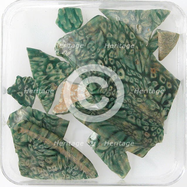 Glass Fragments, Coptic, 4th-early 5th century. Creator: Unknown.