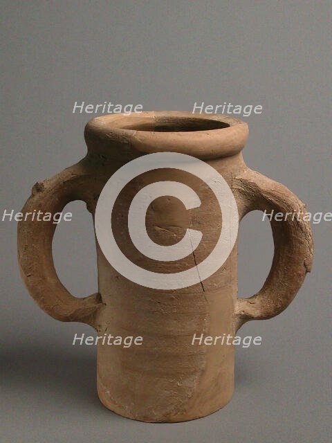 Vessel with Two Handles, Coptic, 4th-7th century. Creator: Unknown.
