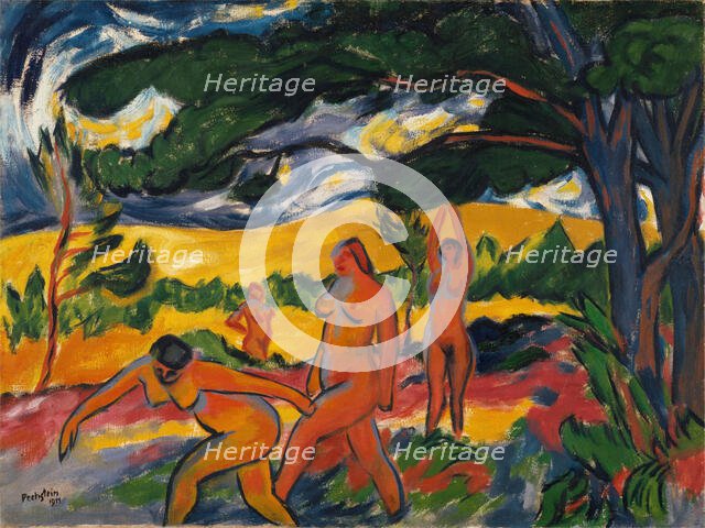 Under the Trees, 1911. Creator: Max Pechstein.