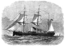 H.M.S. Wyvern, double-turreted iron-clad steam-ram, 1865. Creator: Unknown.