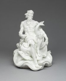 Figure of a River God (Fleuve), Vincennes, 1747/50. Creators: Vincennes Porcelain Manufactory, Louis-Antoine Fournier.