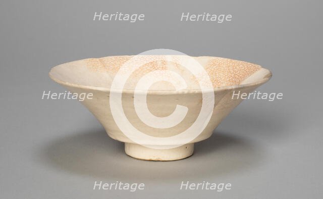 Lobed Cup, Tang dynasty (618-907) or Song dynasty (960-1279), c. 10th century. Creator: Unknown.