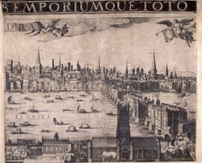 Panorama of London, 1629. Artist: Anon