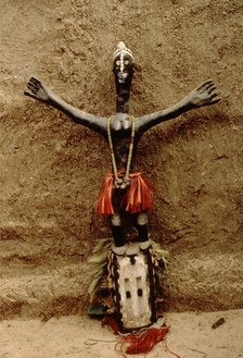 Wooden mask, Pays Dogon, Mali, 1990. Creator: Amanda Waite.