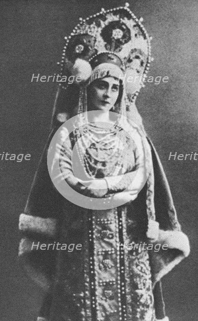 Antonina Nezhdanova as the Princess, 1917.
