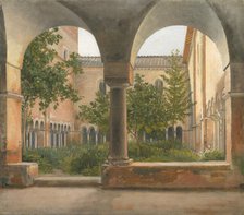 The Cloisters of San Lorenzo fuori le mura in Rome; 1814-1816. Creator: CW Eckersberg.
