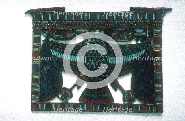 Pendant of the Vulture of Upper Egypt and two cartouches, Cairo, c14th century BC. Artist: Unknown