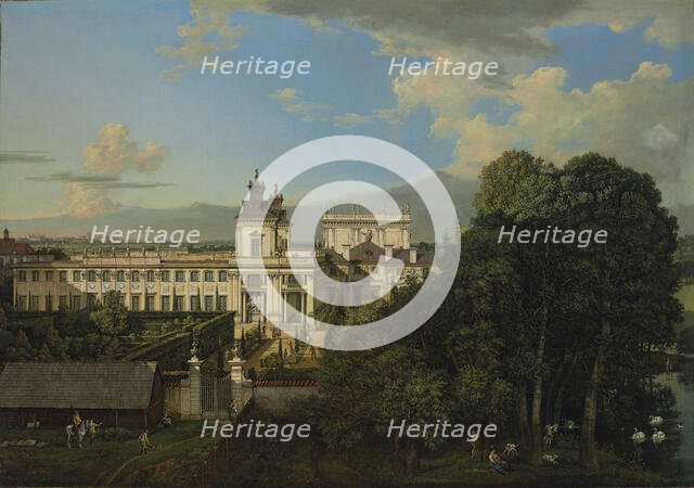 Wilanów Palace as seen from south, 1777. Creator: Bellotto, Bernardo (1720-1780).