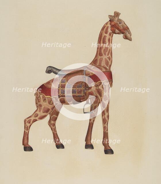 Carousel Giraffe, c. 1939. Creator: Henry Tomaszewski.