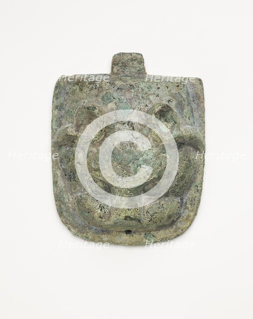 Ornament in the form of an animal mask, Han dynasty, 206 BCE-220 CE. Creator: Unknown.