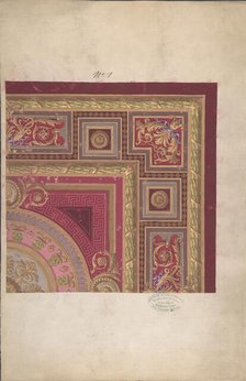 Design for a Carpet, 19th century. Creator: Anon.