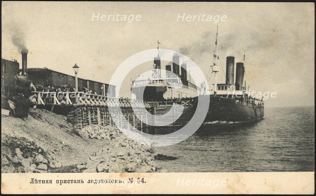 Summer pier for icebreakers, 1906. Creator: Unknown.