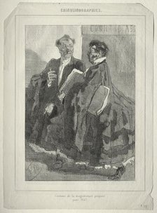 Crinolinographies. Costume de la magistrature proposé pour 1857. Creator: Félicien Rops (Belgian, 1833-1898).