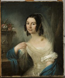 Portrait of Senator Chadzynski's Wife, c1838. Creator: Franciszek Ksawery Lampi.
