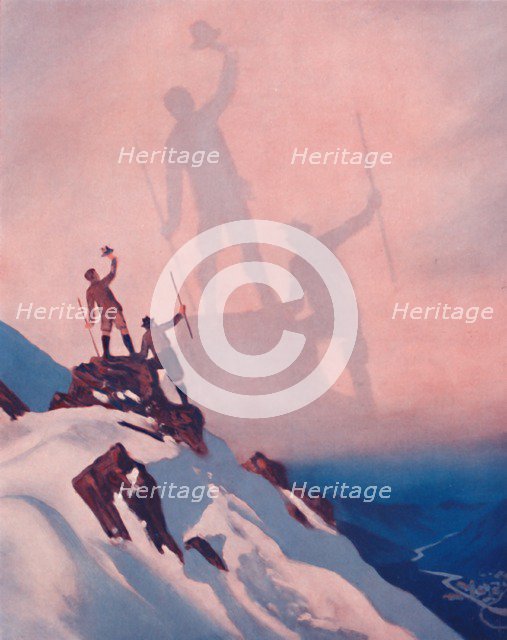 'The Awe-Inspiring Spectre of the Brocken', 1935. Artist: Unknown.