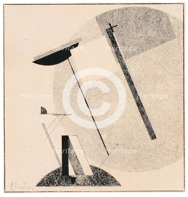 Proun 3 A, 1922. Creator: Lissitzky, El (1890-1941).