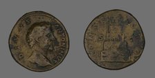 Sestertius (Coin) Portraying Emperor Antoninus Pius, 161 or later. Creator: Unknown.