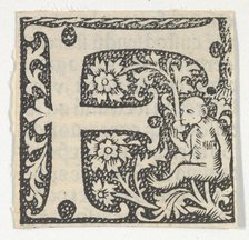 Decorated Roman alphabet, ca. 1499., ca. 1499. Creator: Anon.