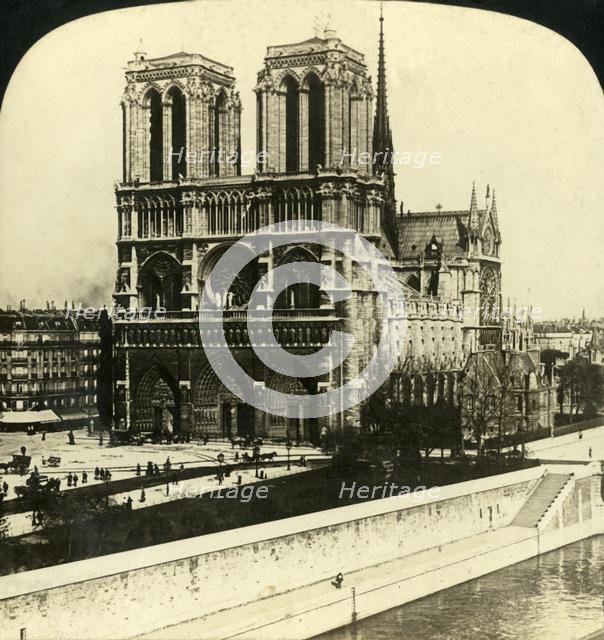 'Notre Dame Cathedral, Paris, France', 1901. Creator: Unknown.