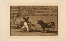 La Tauromaquia: Origin of the Harpoons or Banderillas, 1815-1816. Creator: Goya, Francisco, de (1746-1828).