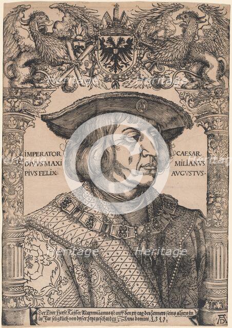 Emperor Maximilian I, 1519. Creator: Hans Weiditz.