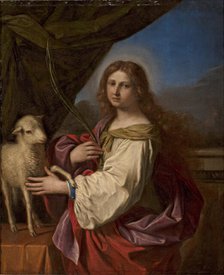 Saint Agnes, c 1650. Creator: Guercino (1591-1666).