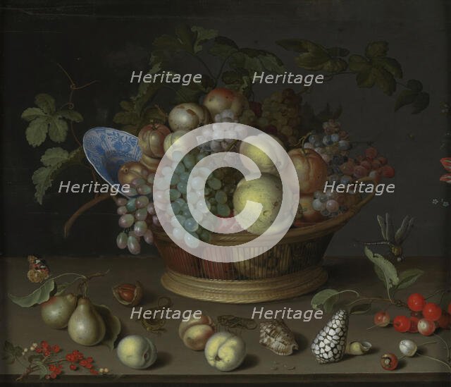 Still Life with Fruit and Shells, c1620-1632. Creator: Balthasar van der Ast.