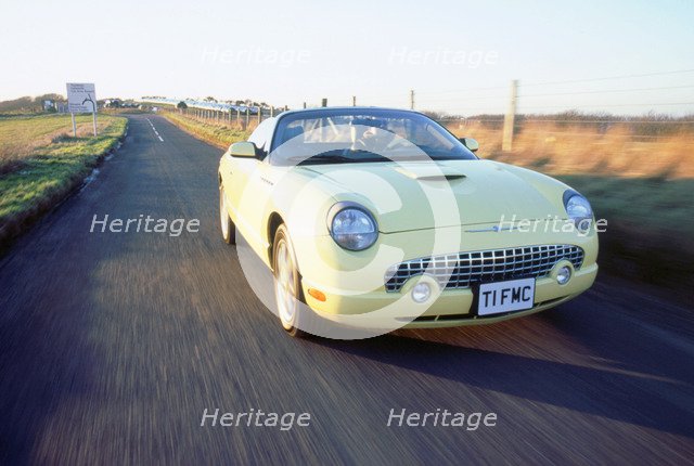 2002 Ford Thunderbird convertible. Artist: Unknown.