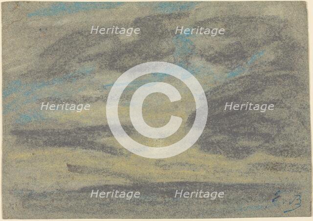 Clouds over the Sea, 1860/1865. Creator: Eugene Louis Boudin.