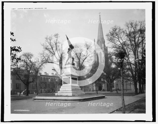 Jasper Monument, Savannah, Ga., between 1890 and 1901. Creator: Unknown.